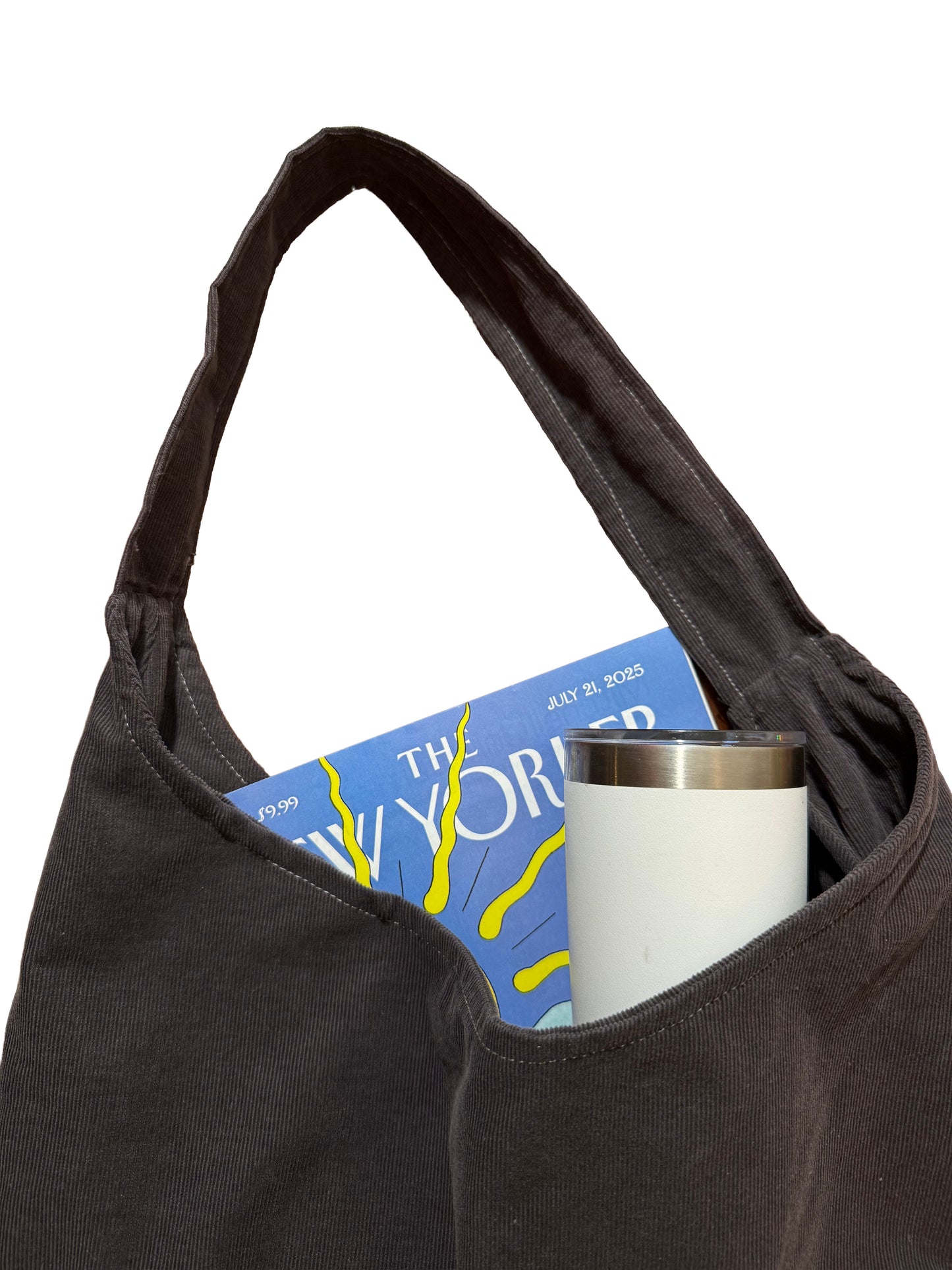 Corduroy Shoulder Tote