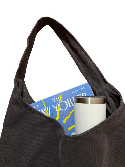 Corduroy Shoulder Tote