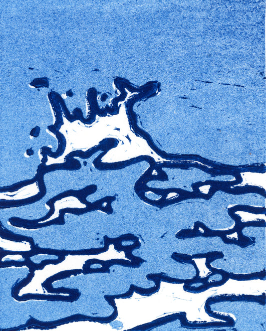 Print: Blue Wave II